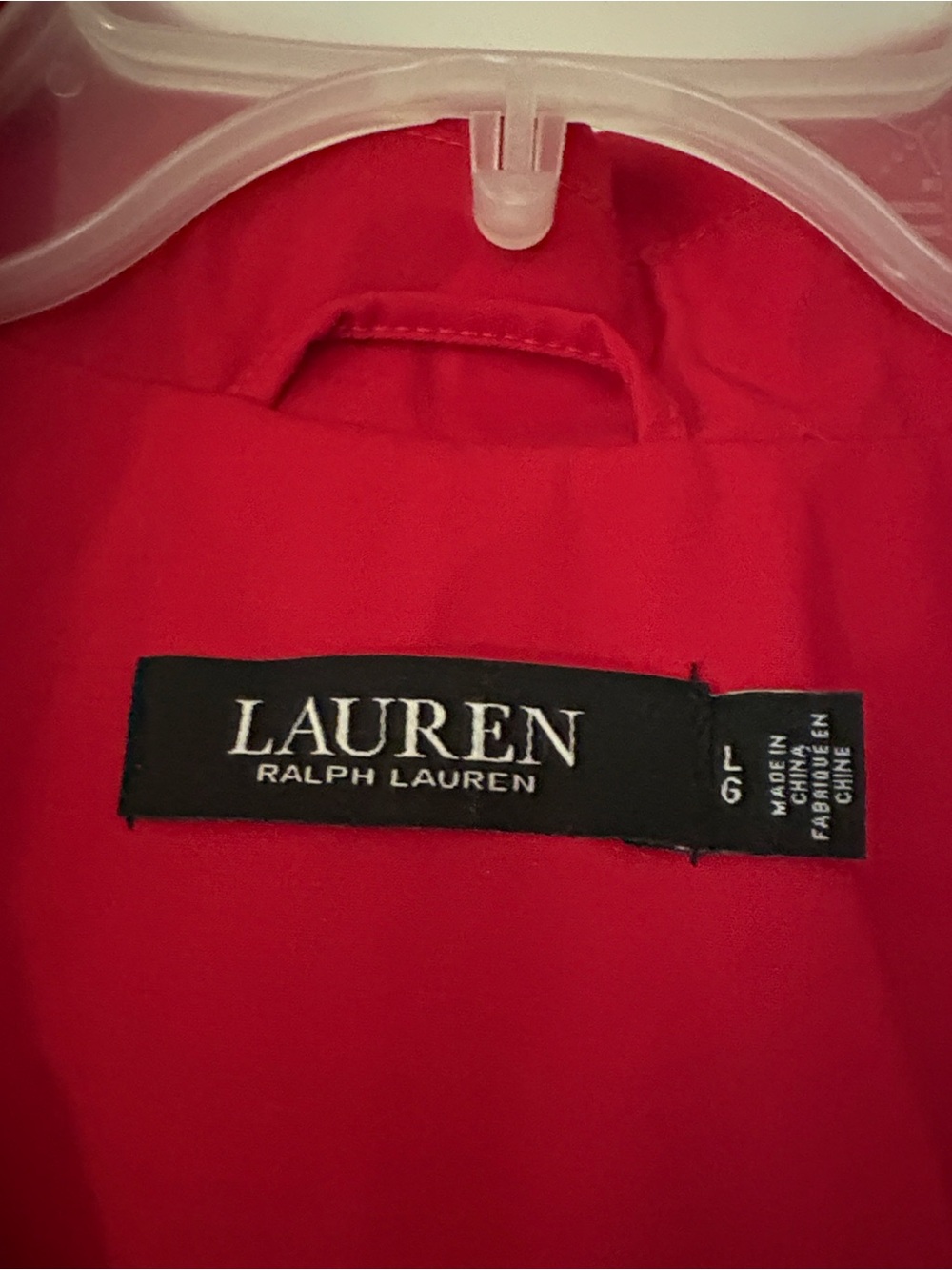 Ralph Lauren Bold Red Button-Front Trench Coat - Water Resistant - Picture 3 of 12